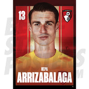 AFC Bournemouth Kepa 24/25 Headshot Poster