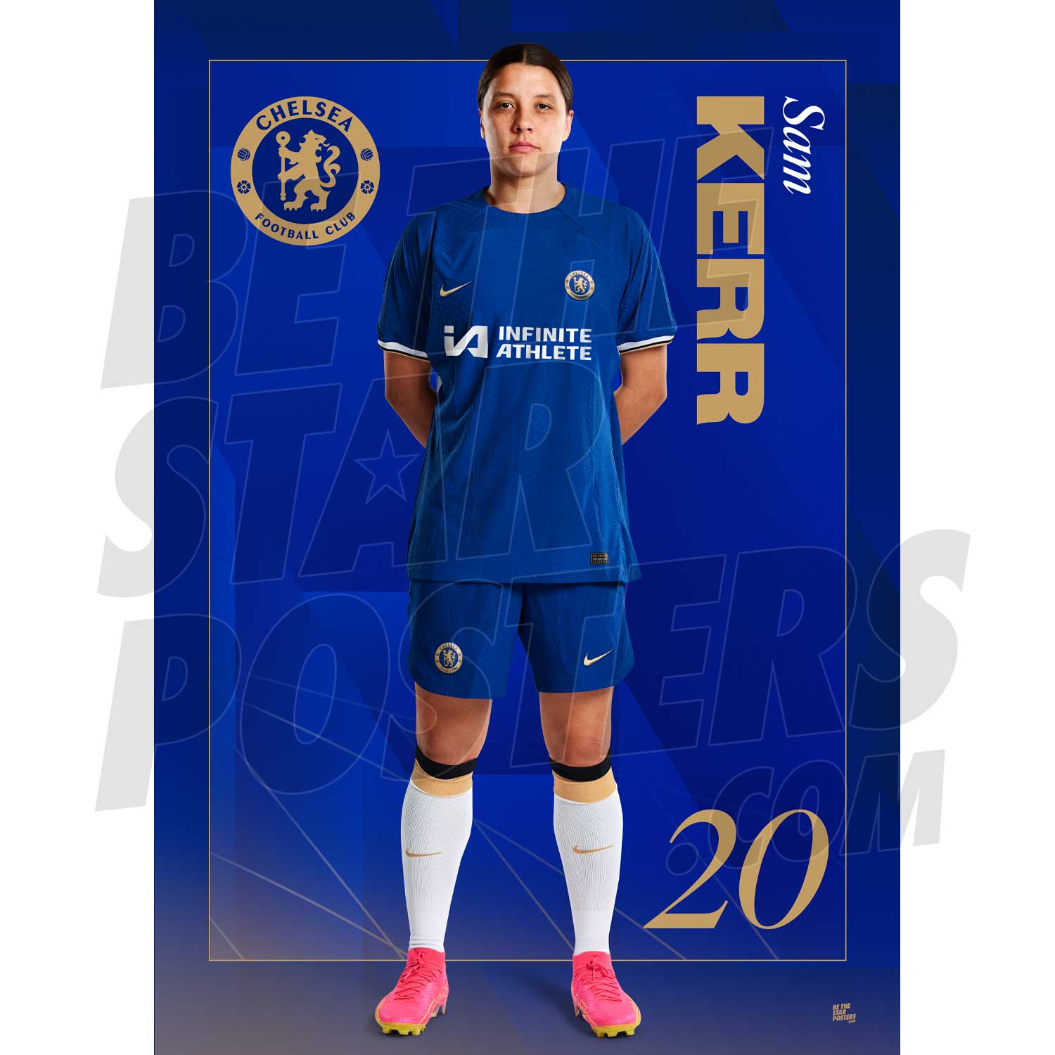 Chelsea FC Kerr 23/24 Headshot Poster