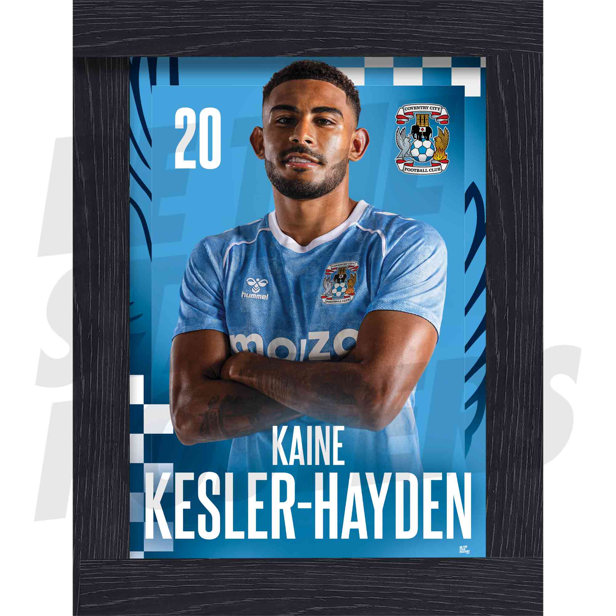 Coventry City FC Kaine Kesler-Hayden 25/26 Headshot Poster
