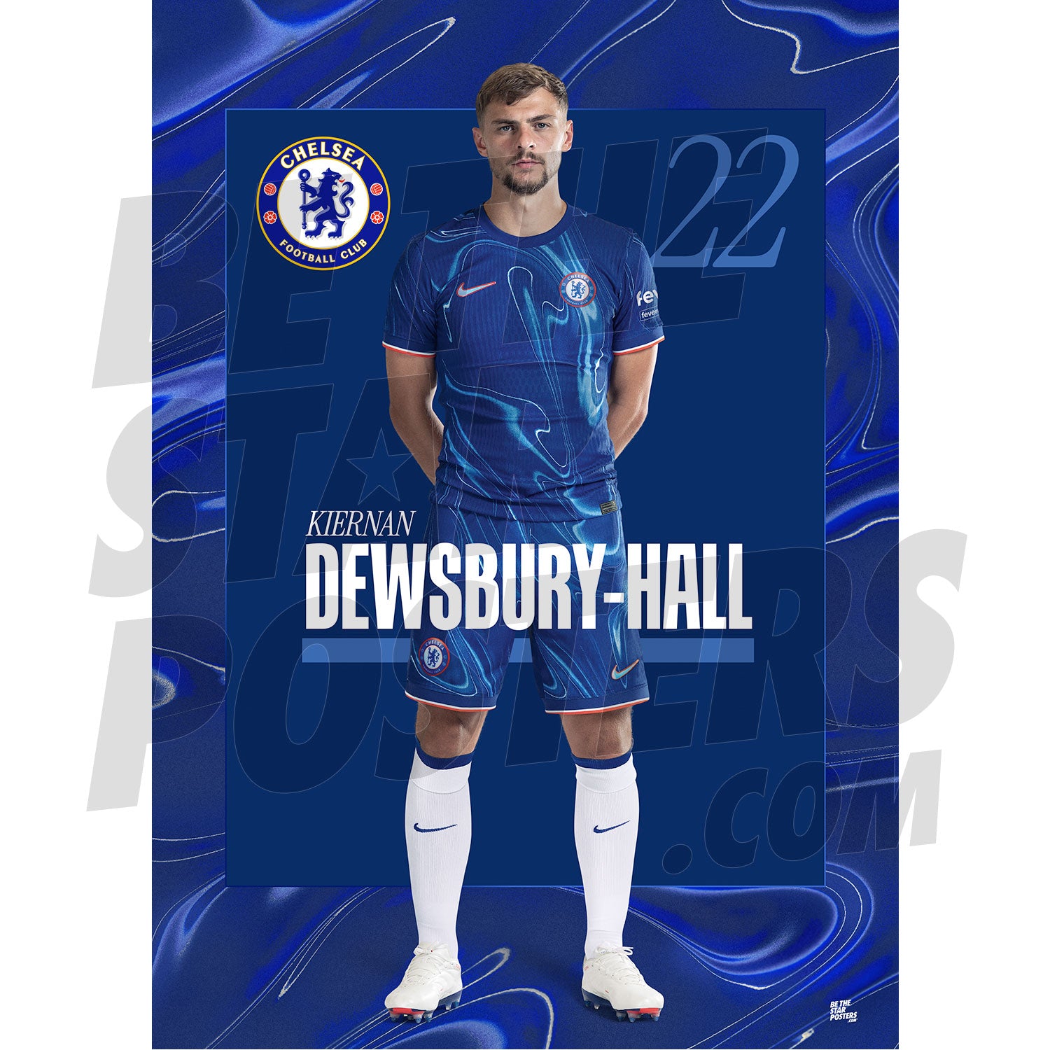 Chelsea FC Dewsbury-Hall 24/25 Headshot Poster