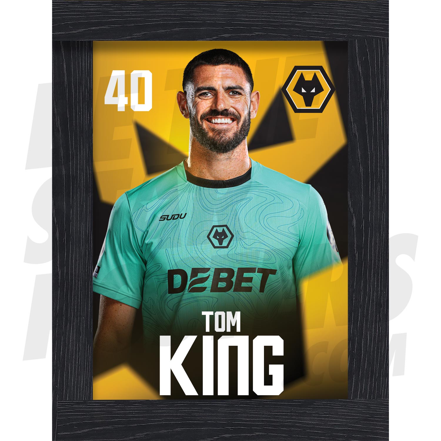 Wolverhampton Wanderers FC King 24/25 Headshot Poster