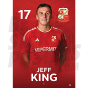 Swindon Town FC King 24/25 Headshot Poster