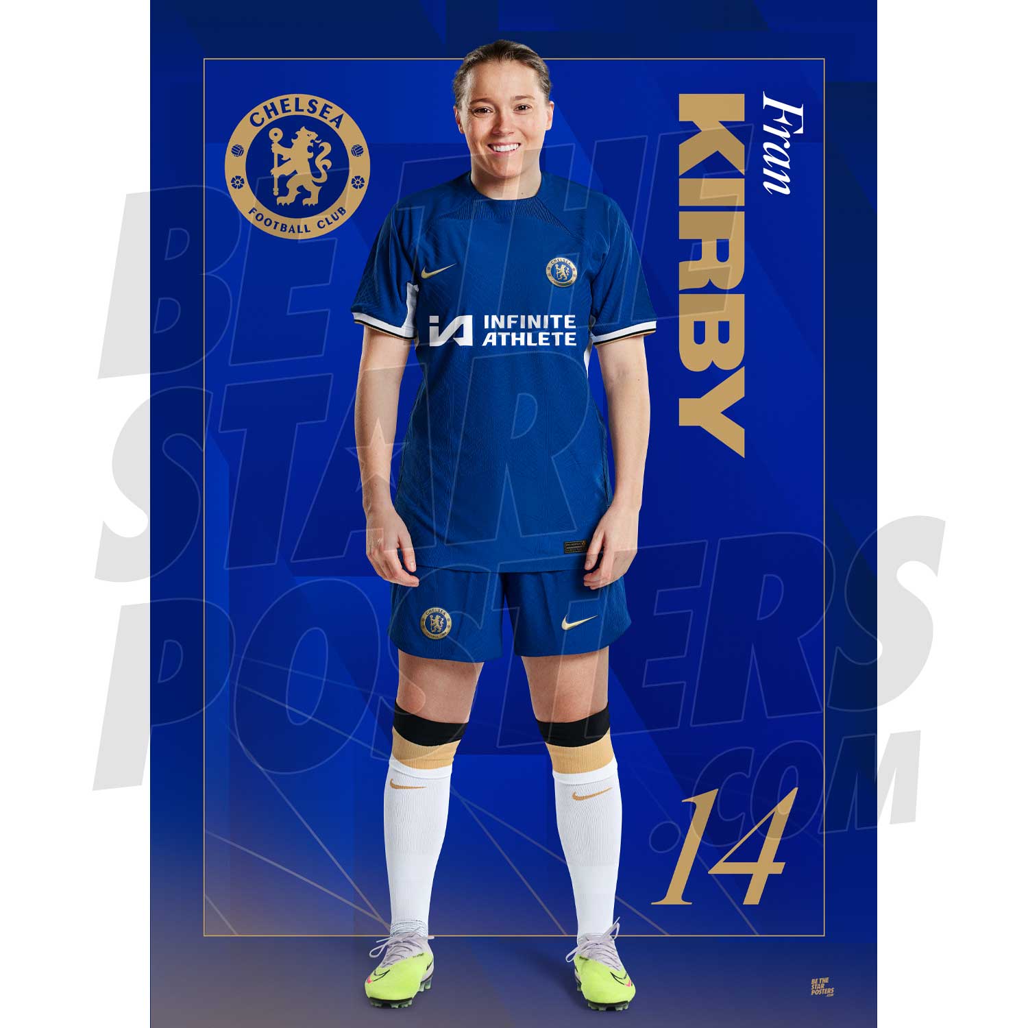 Chelsea FC Kirby 23/24 Headshot Poster