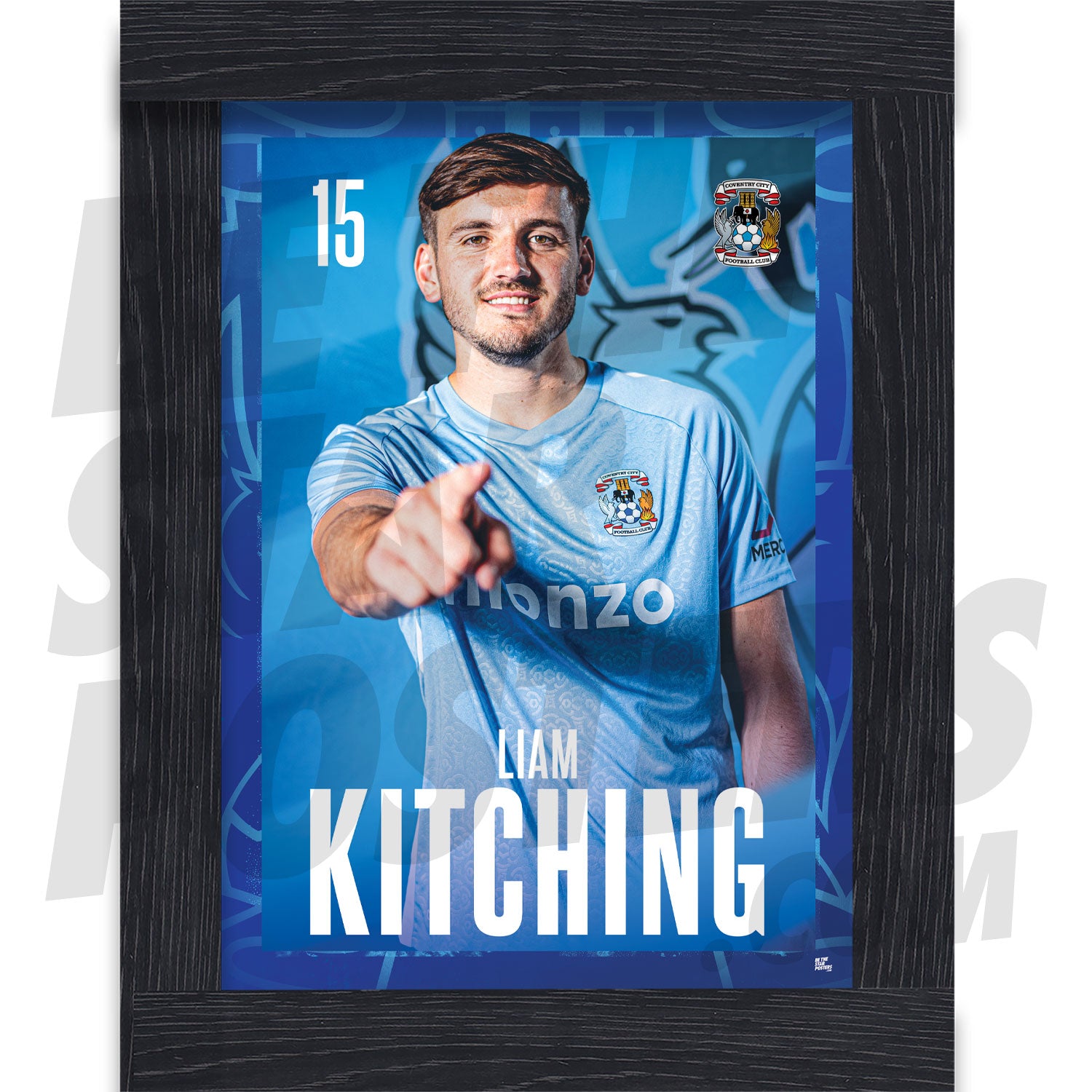 Coventry City FC Kitching 24/25 Headshot Poster