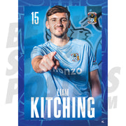 Coventry City FC Kitching 24/25 Headshot Poster