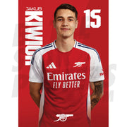 Arsenal FC Kiwior 24/25 Headshot Poster