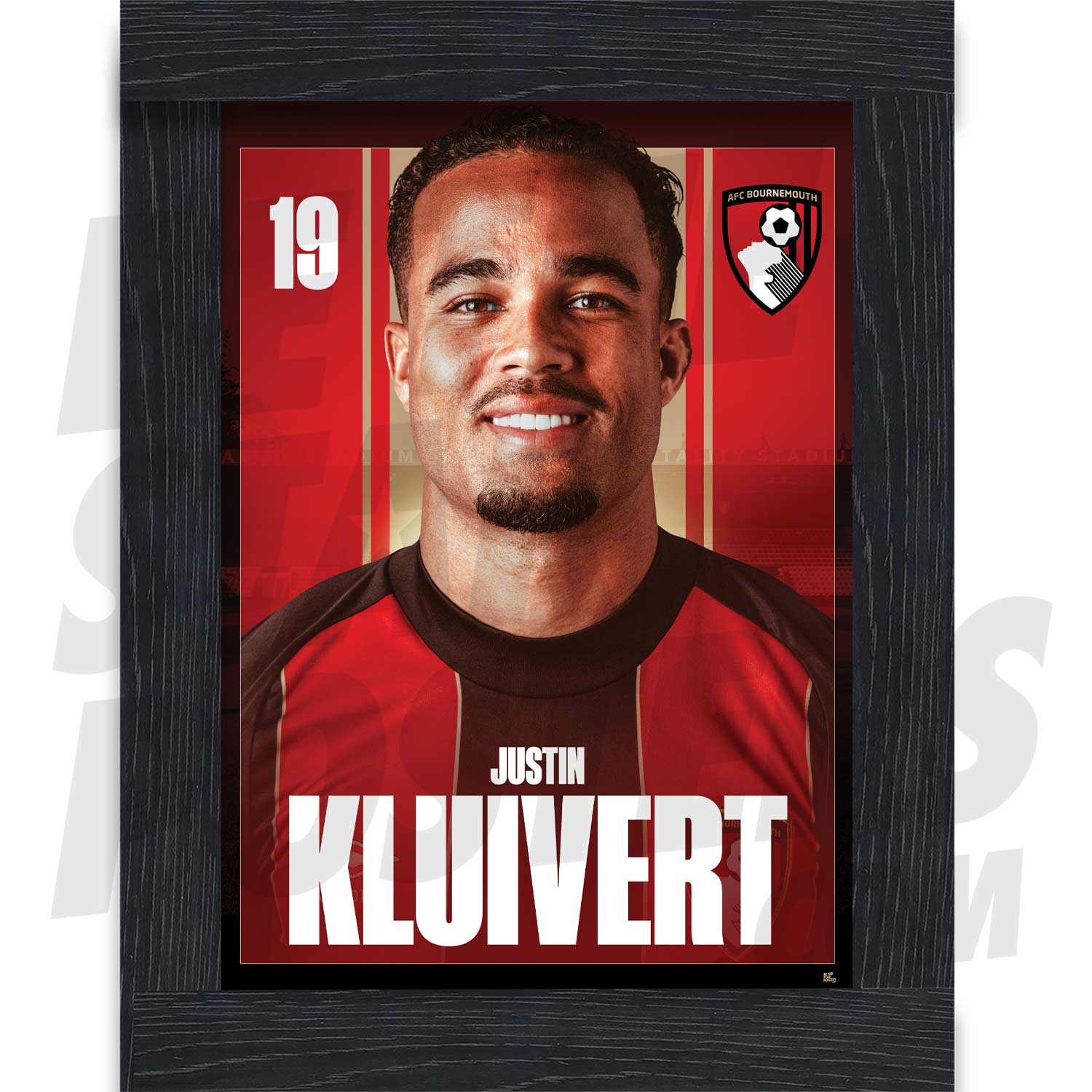AFC Bournemouth Kluivert 24/25 Headshot Poster