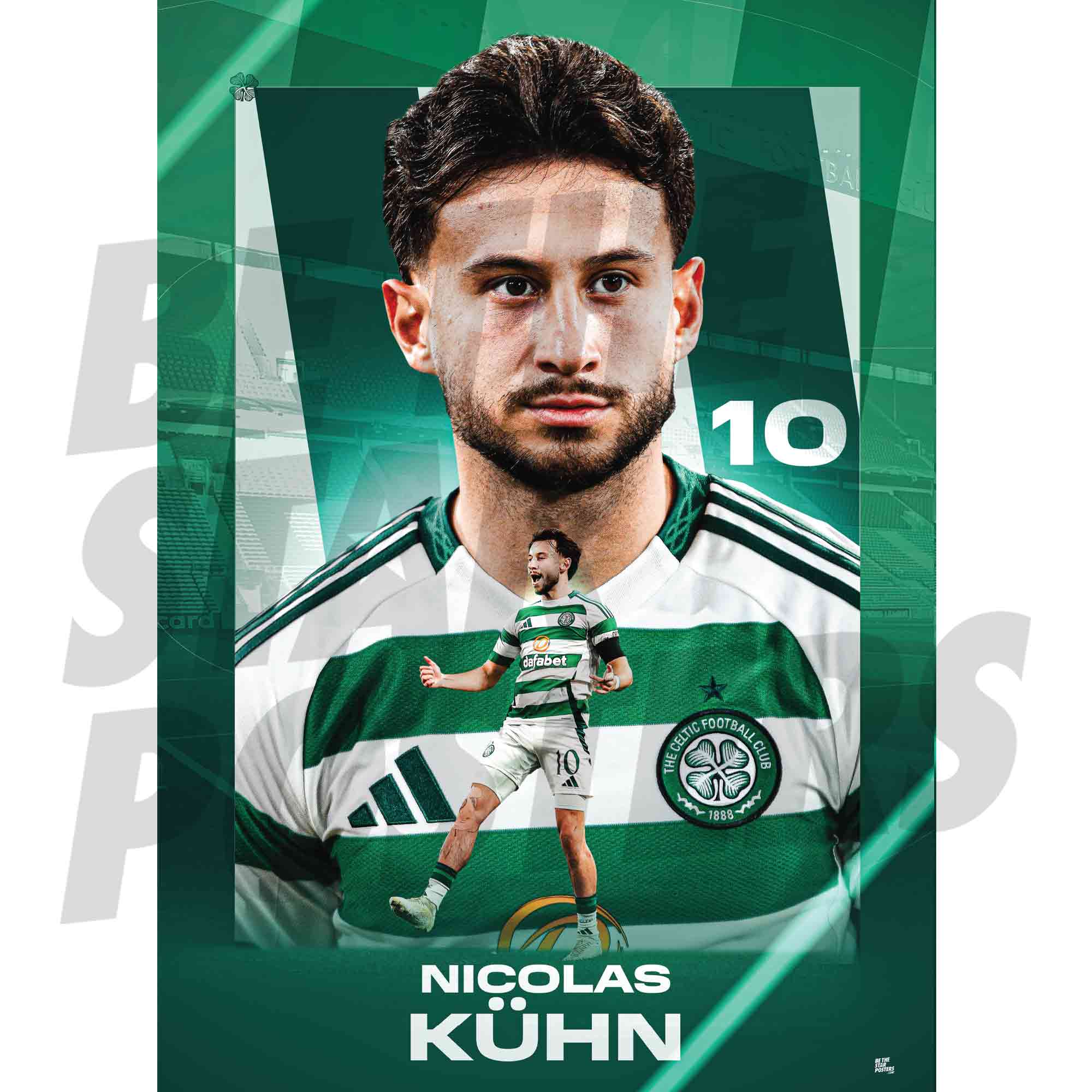 Celtic FC Kuhn 24/25 Action Poster