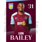 Aston Villa FC Bailey 23/24 Headshot Poster