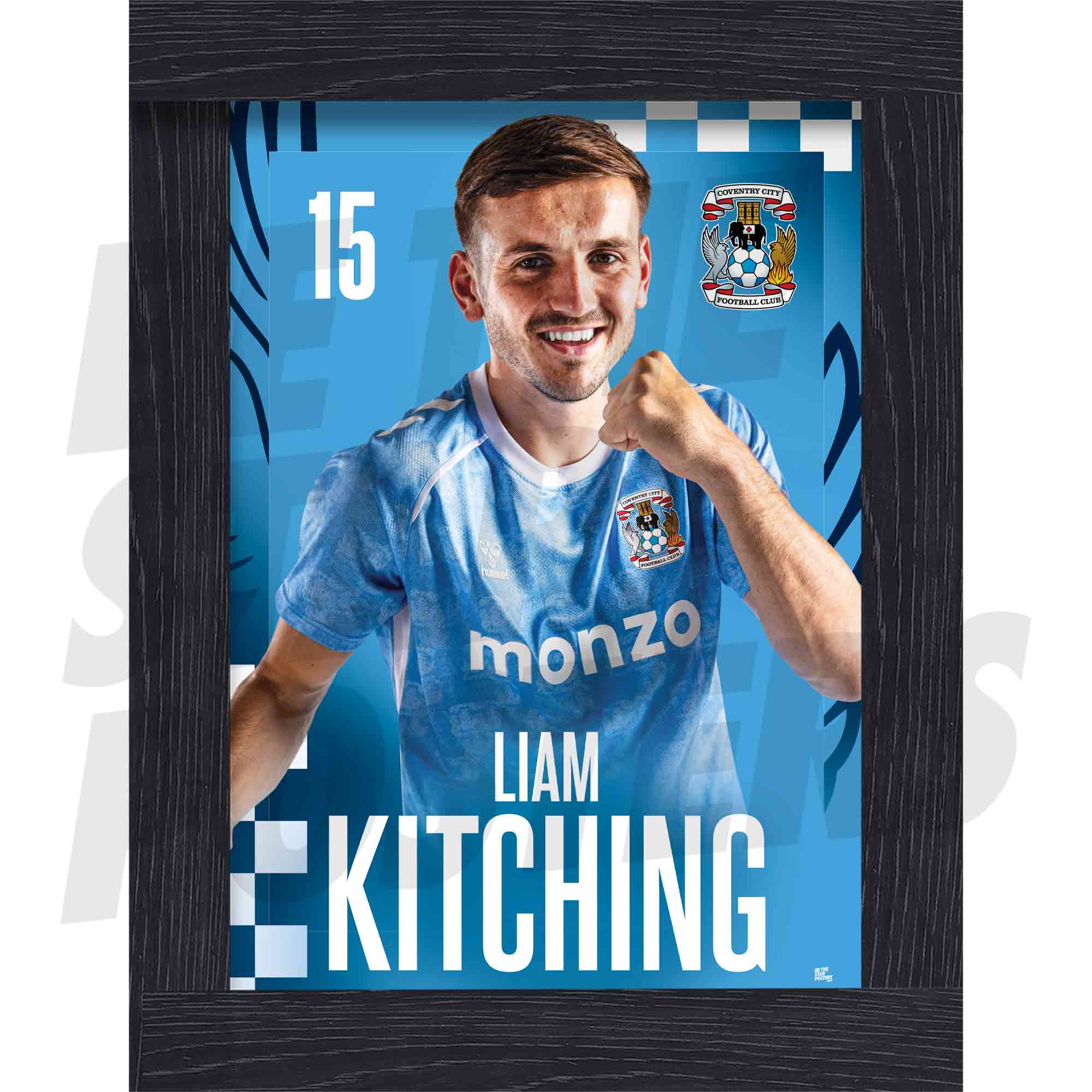 Coventry City FC Liam Kitching 25/26 Headshot Poster