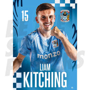 Coventry City FC Liam Kitching 25/26 Headshot Poster