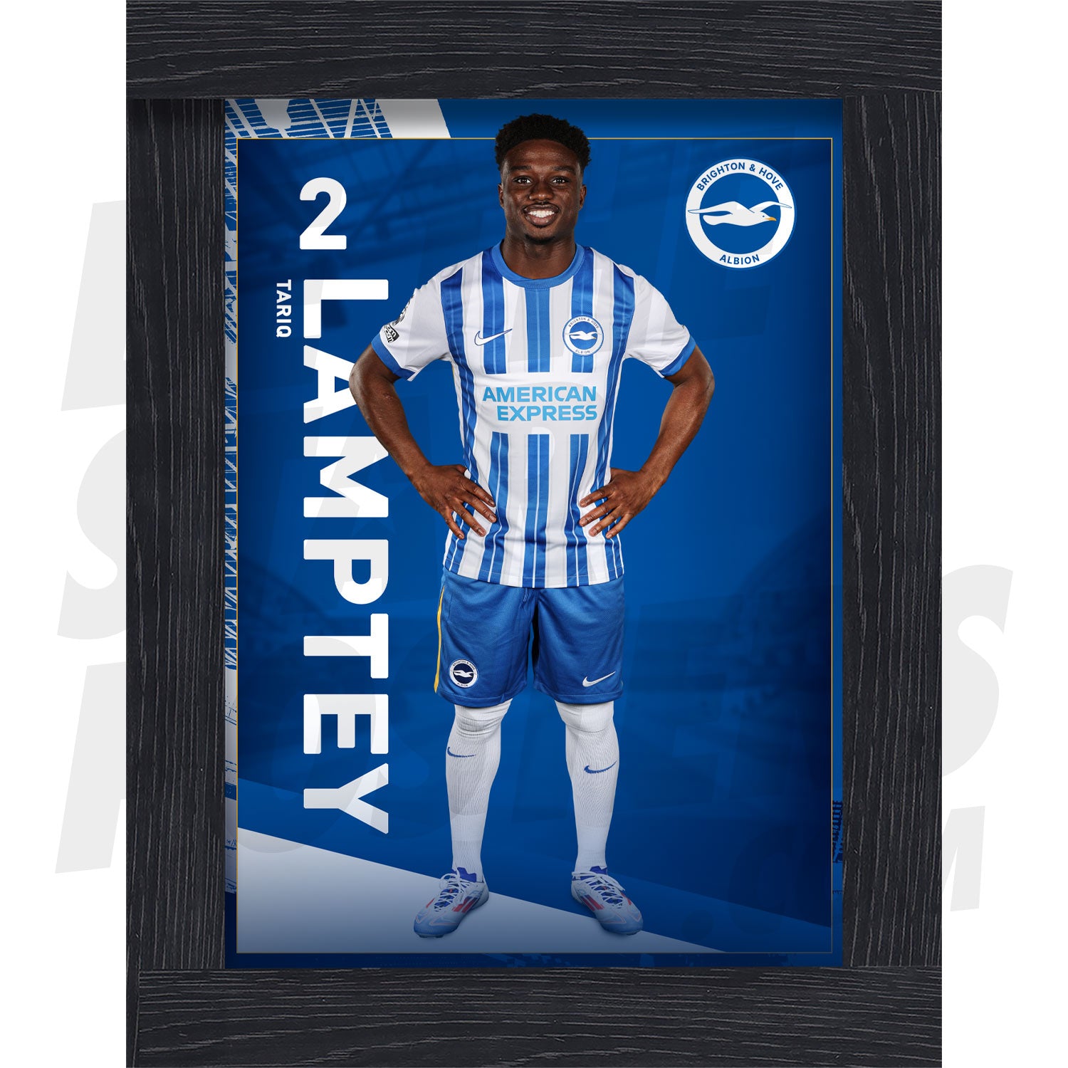 Brighton & Hove Albion FC Lamptey 24/25 Headshot Poster