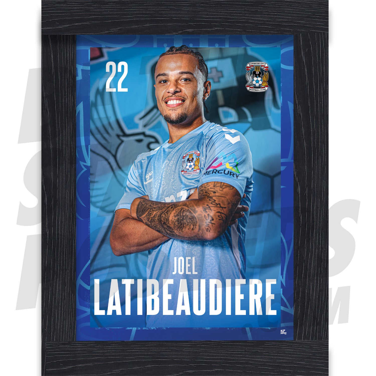 Coventry City FC Latibeaudiere 24/25 Headshot Poster