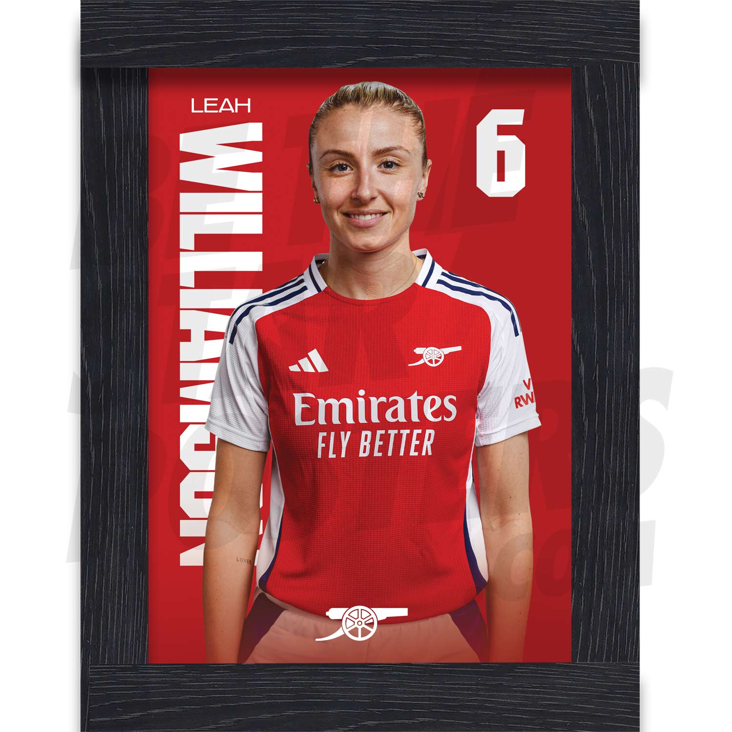 Arsenal FC Williamson 24/25 Headshot Poster