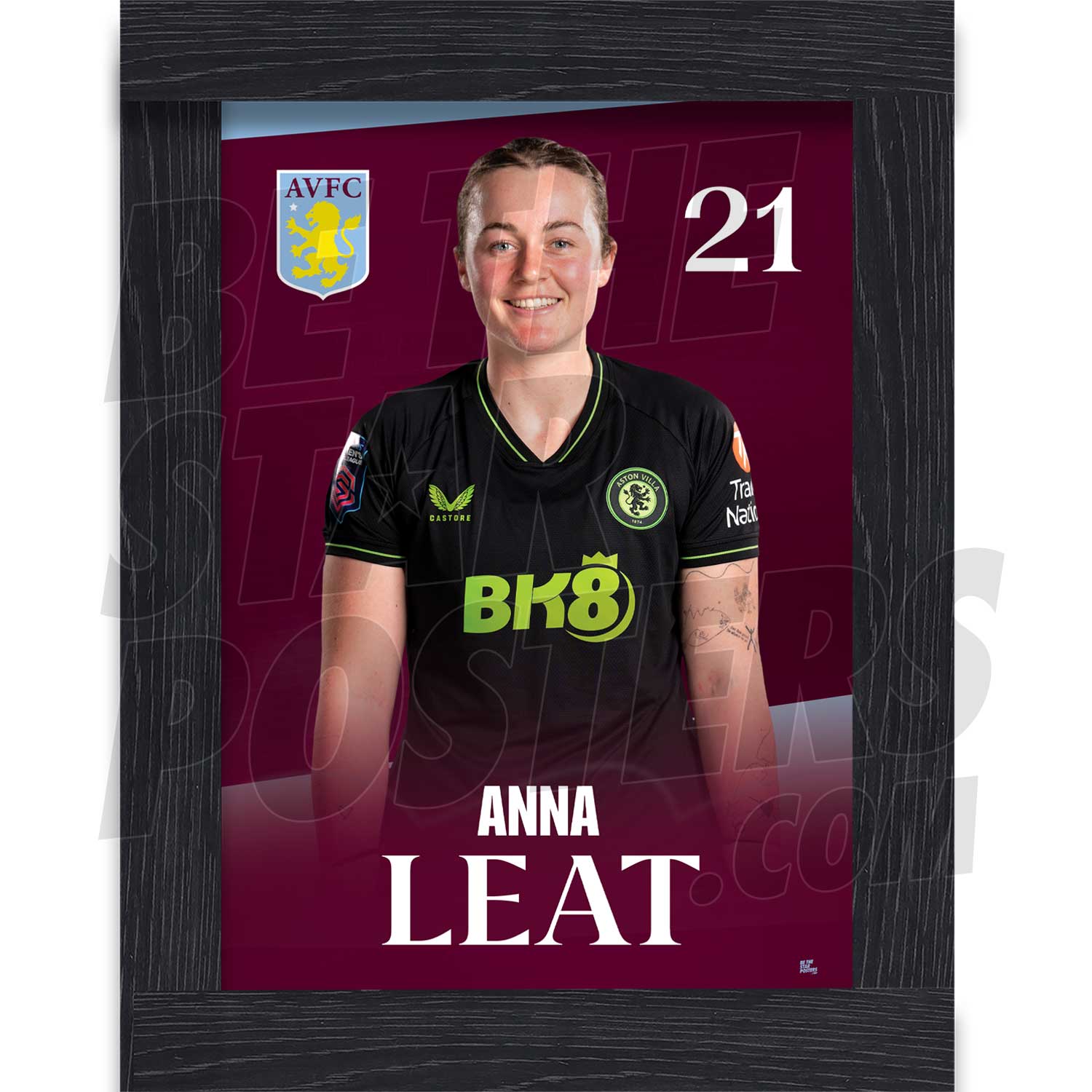Aston Villa FC Anna Leat 23/24 Headshot Poster