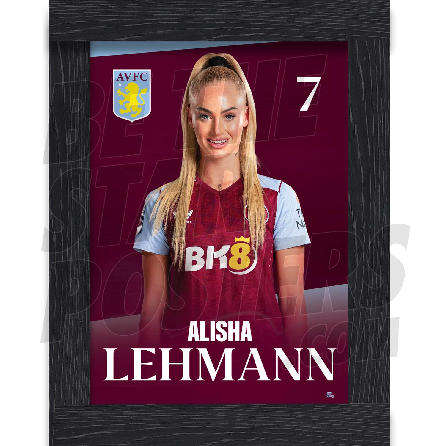 Aston Villa FC Alisha Lehmann 23/24 Headshot Poster
