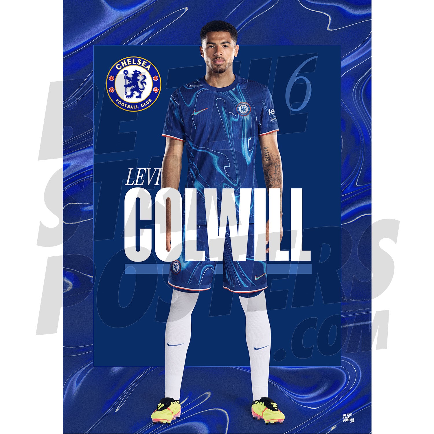 Chelsea FC Colwill 24/25 Headshot Poster