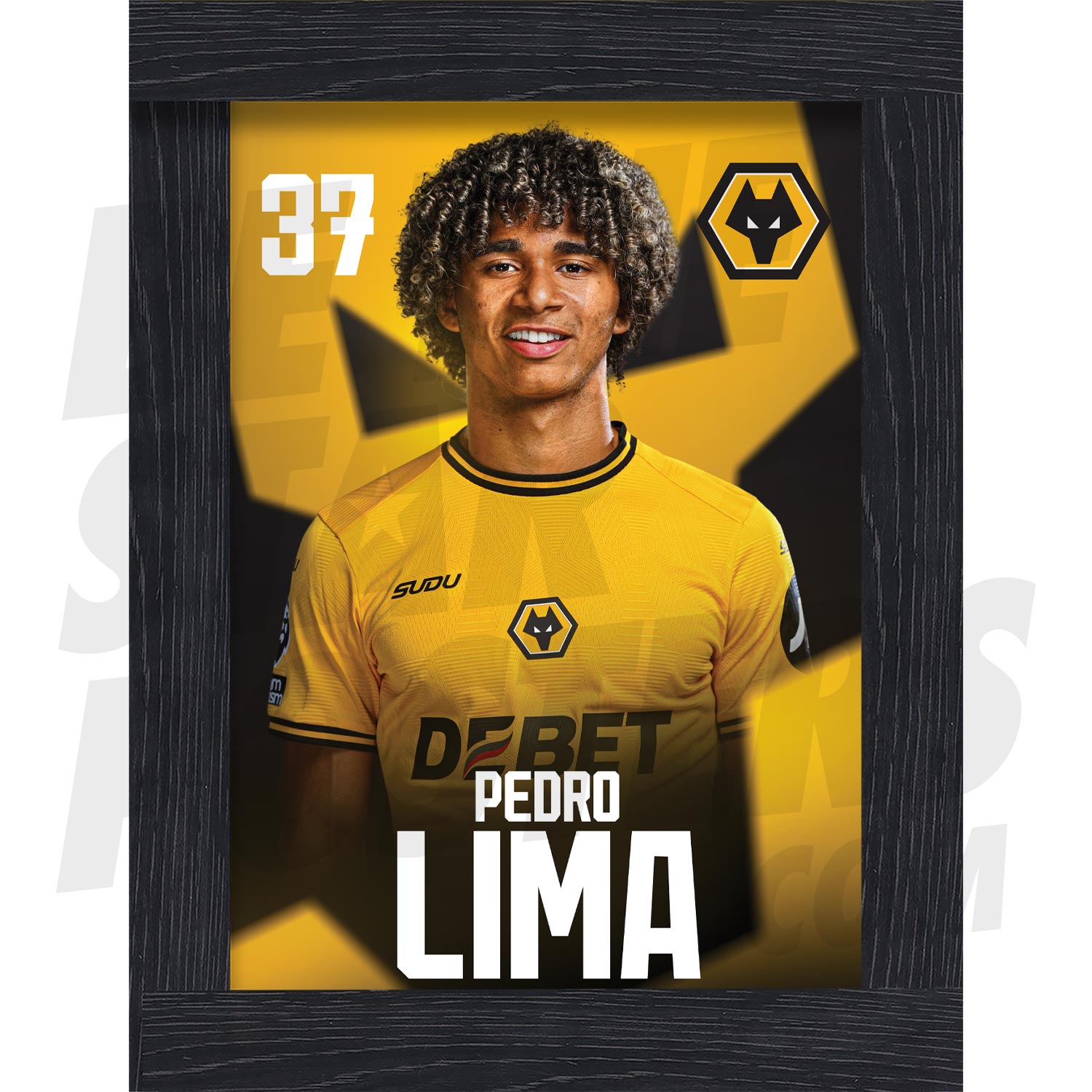 Wolverhampton Wanderers FC Lima 24/25 Headshot Poster
