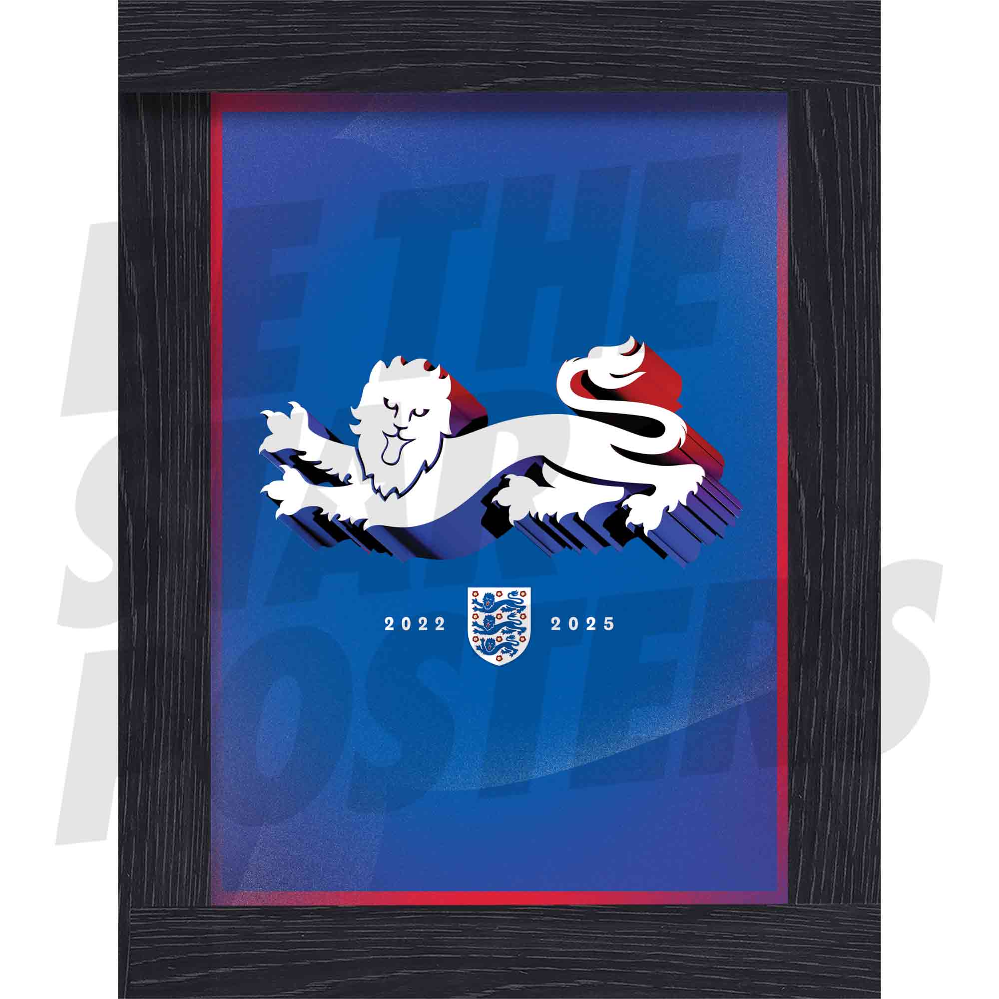 Lionesses European Champions Lion Crest Poster