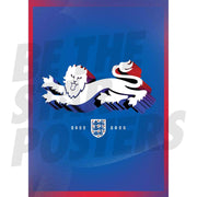 Lionesses European Champions Lion Crest Poster