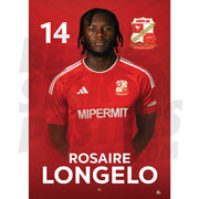 Swindon Town FC Longelo 24/25 Headshot Poster