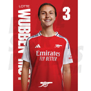Arsenal FC Wubben-Moy 24/25 Headshot Poster