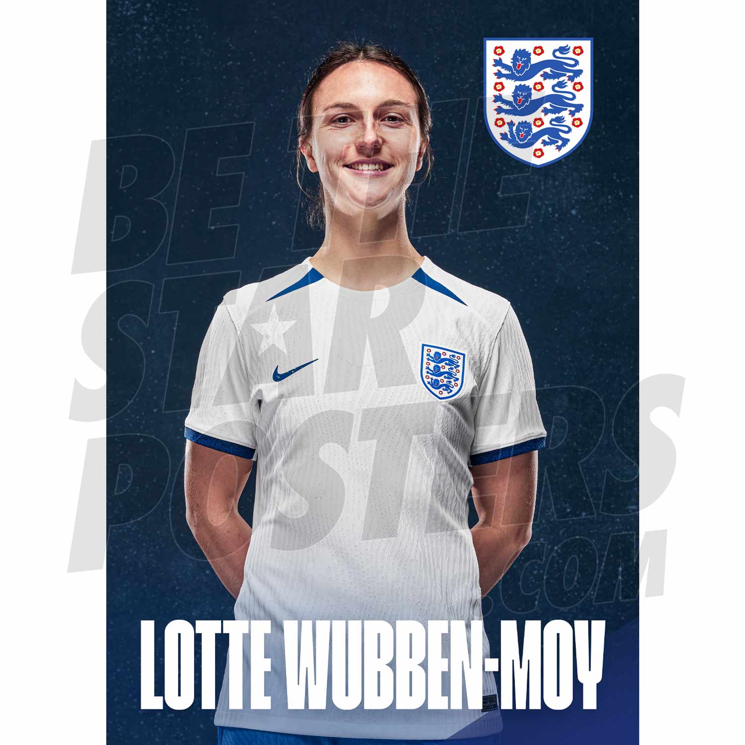 Lionesses Wubben-Moy 23/24 Home Headshot Poster