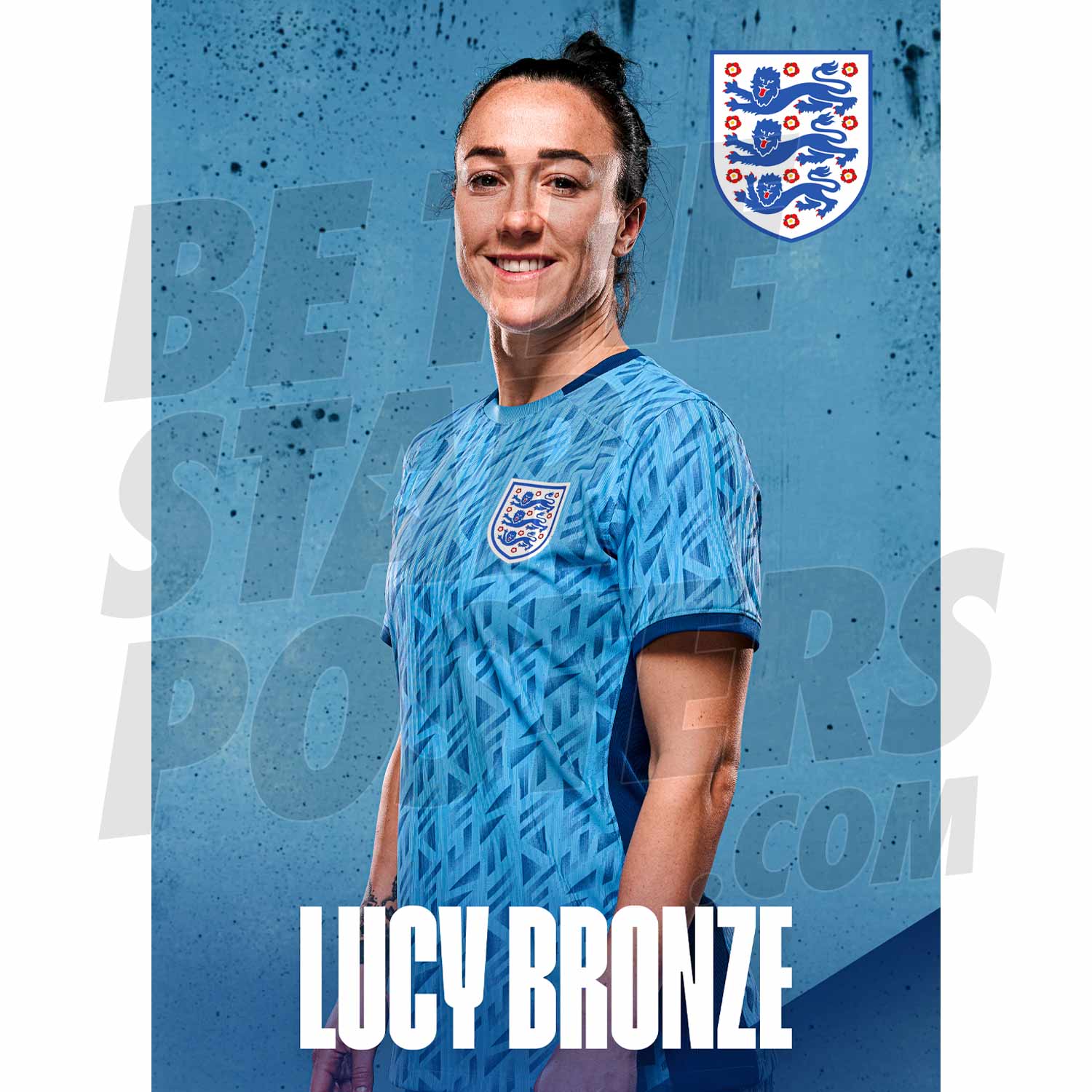 Lionesses Bronze 23/24 Away Headshot Poster