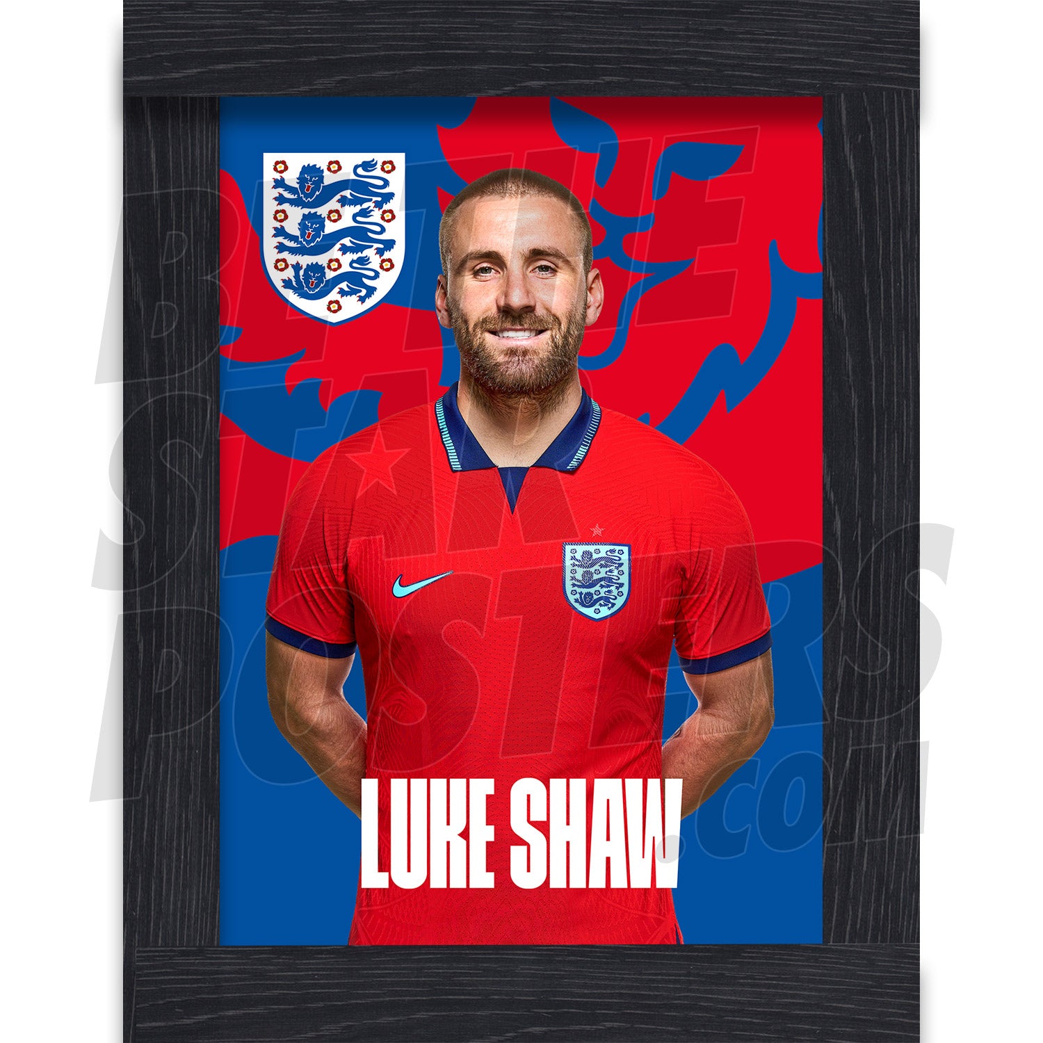 England Shaw 22/23 Away Headshot Poster