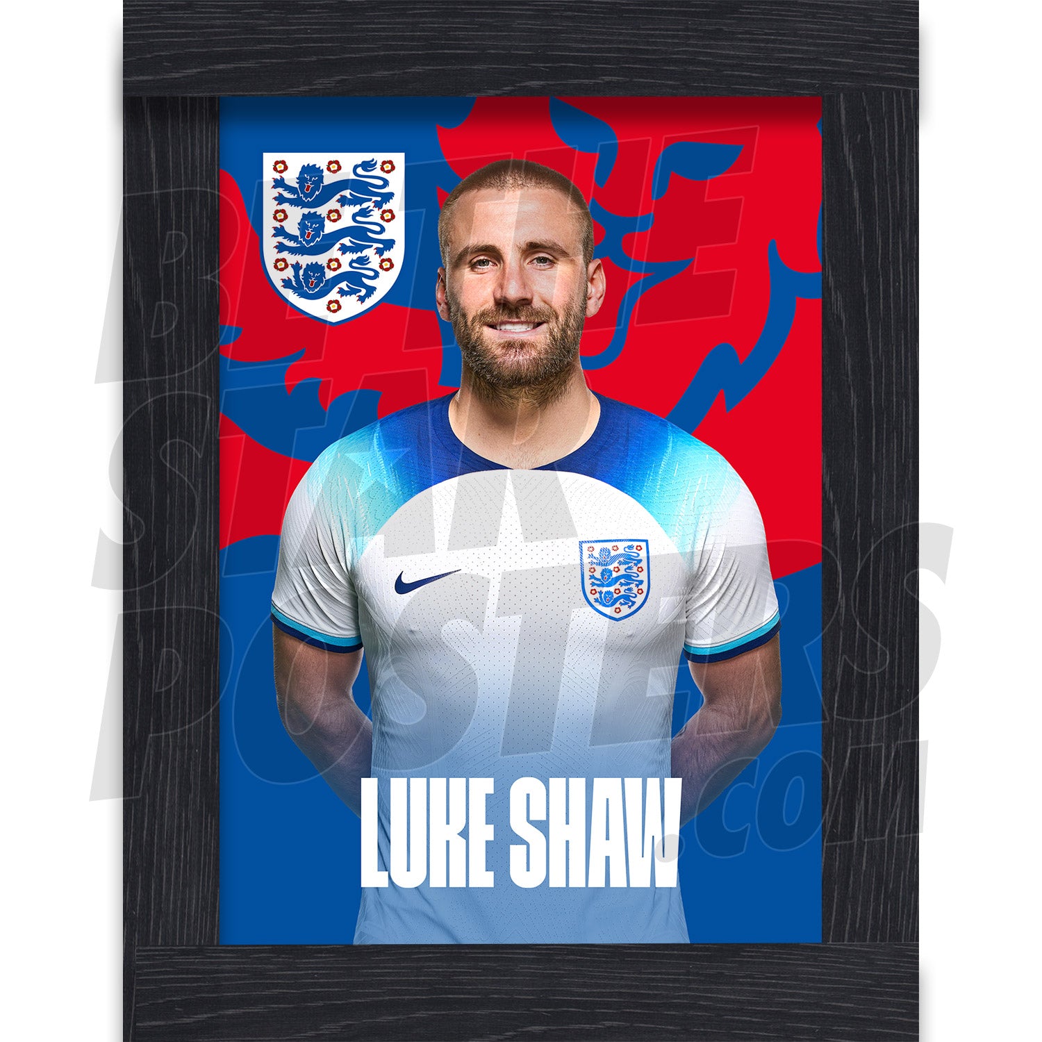 England Shaw 22/23 Home Headshot Poster