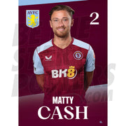 Aston Villa FC Cash 23/24 Headshot Poster