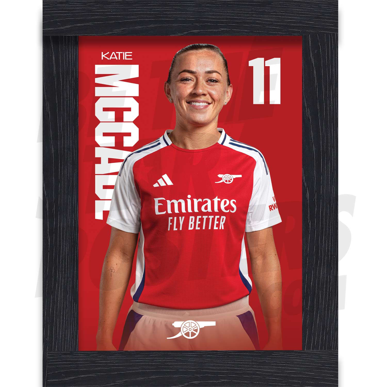 Arsenal FC McCabe 24/25 Headshot Poster
