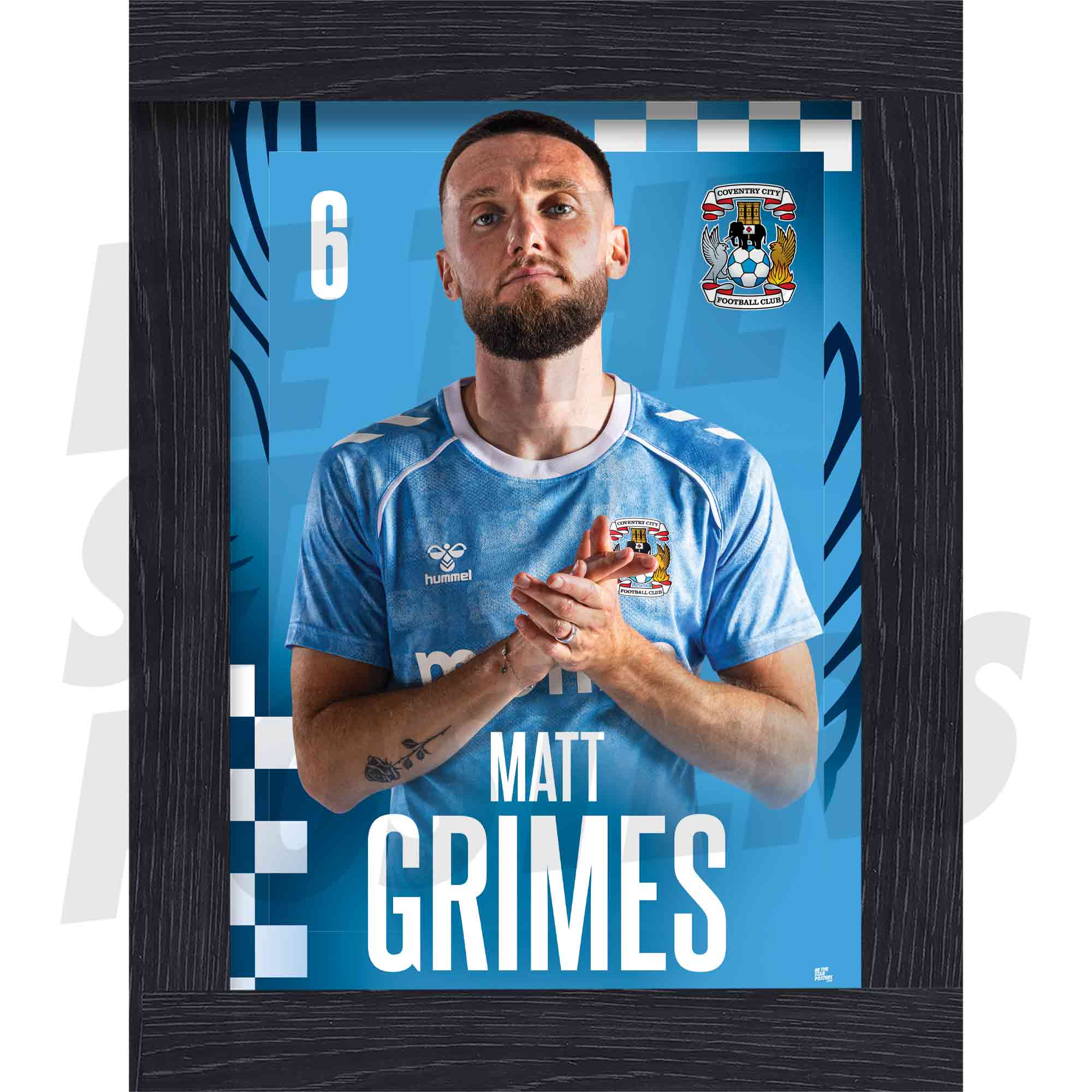 Coventry City FC Matt Grimes 25/26 Headshot Poster