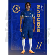 Chelsea FC Madueke 23/24 Headshot Poster