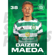 Celtic FC Daizen Maeda 25/26 Headshot Poster