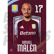 Aston Villa FC Malen 24/25 Headshot Poster
