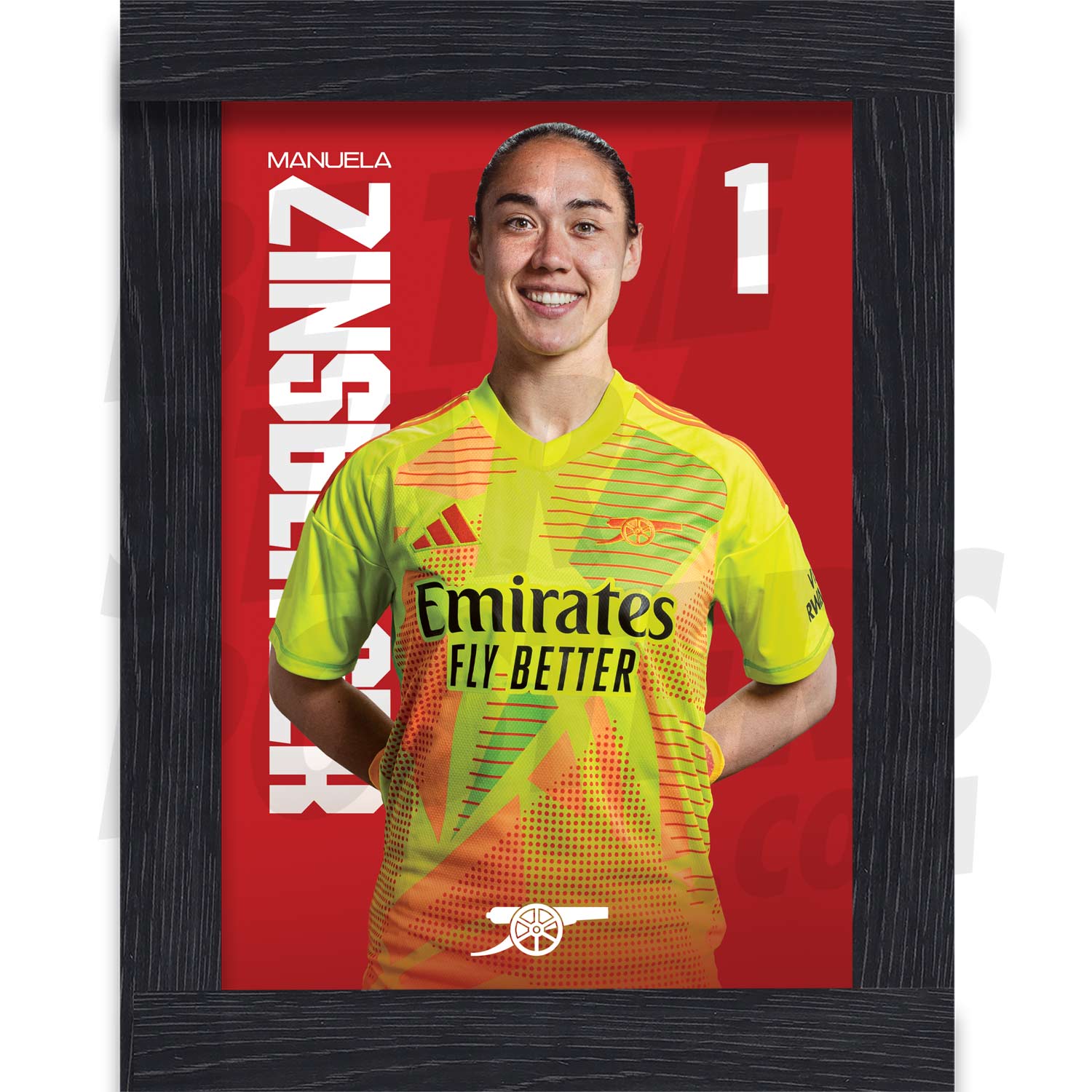 Arsenal FC Zinsberger 24/25 Headshot Poster