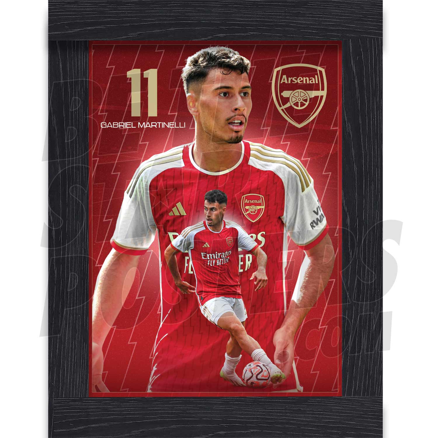 Arsenal FC Martinelli 23/24 Action Poster