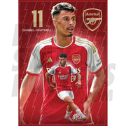 Arsenal FC Martinelli 23/24 Action Poster