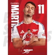 Arsenal FC Martinelli 24/25 Action Poster