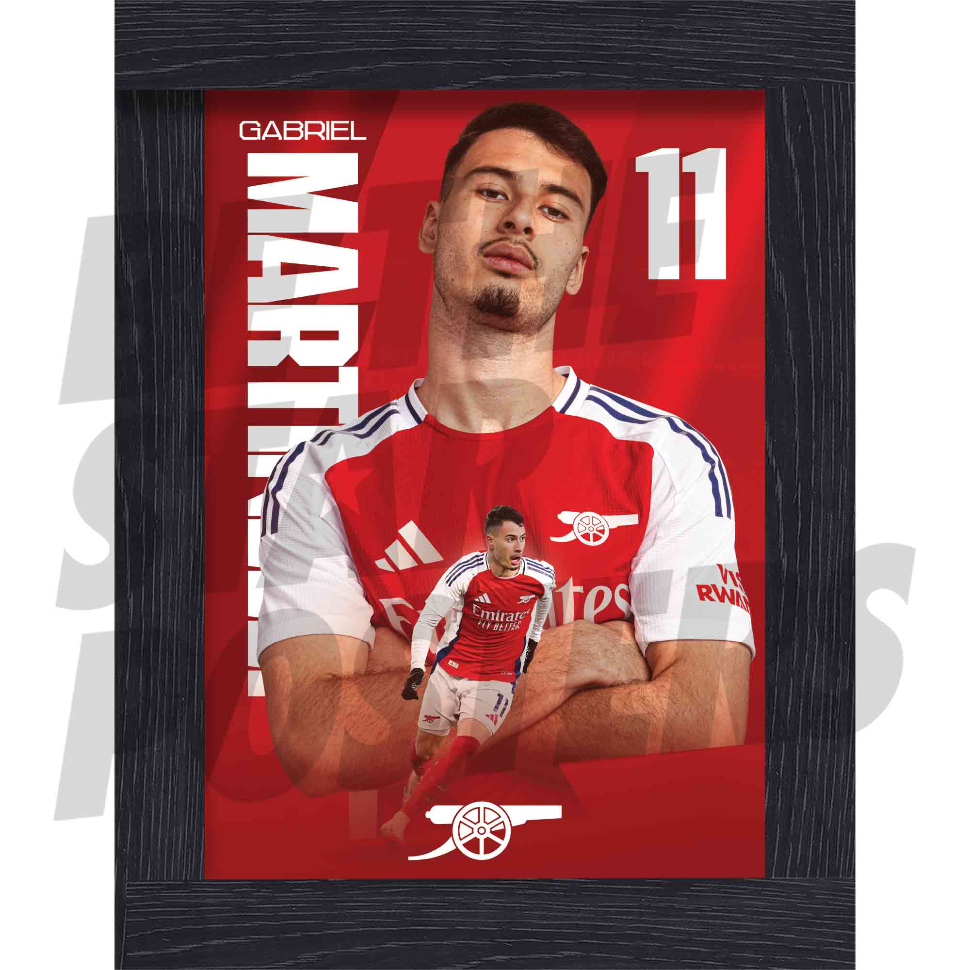 Arsenal FC Martinelli 24/25 Action Poster