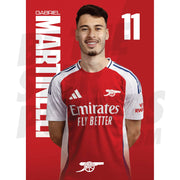 Arsenal FC Martinelli 24/25 Headshot Poster
