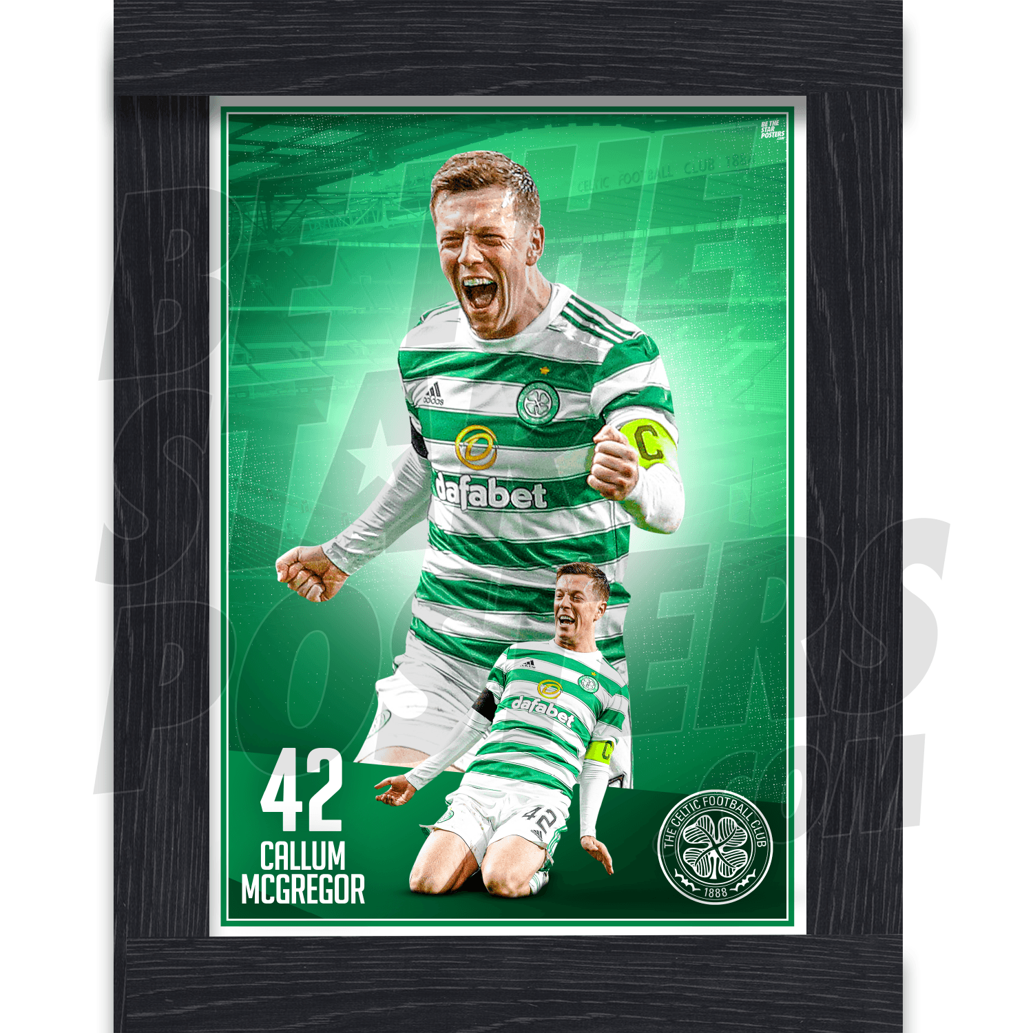 Celtic FC McGregor 21/22 Action Poster