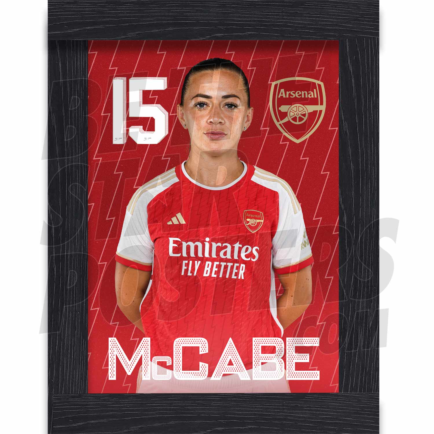 Arsenal Women FC McCabe 23/24 Headshot Poster