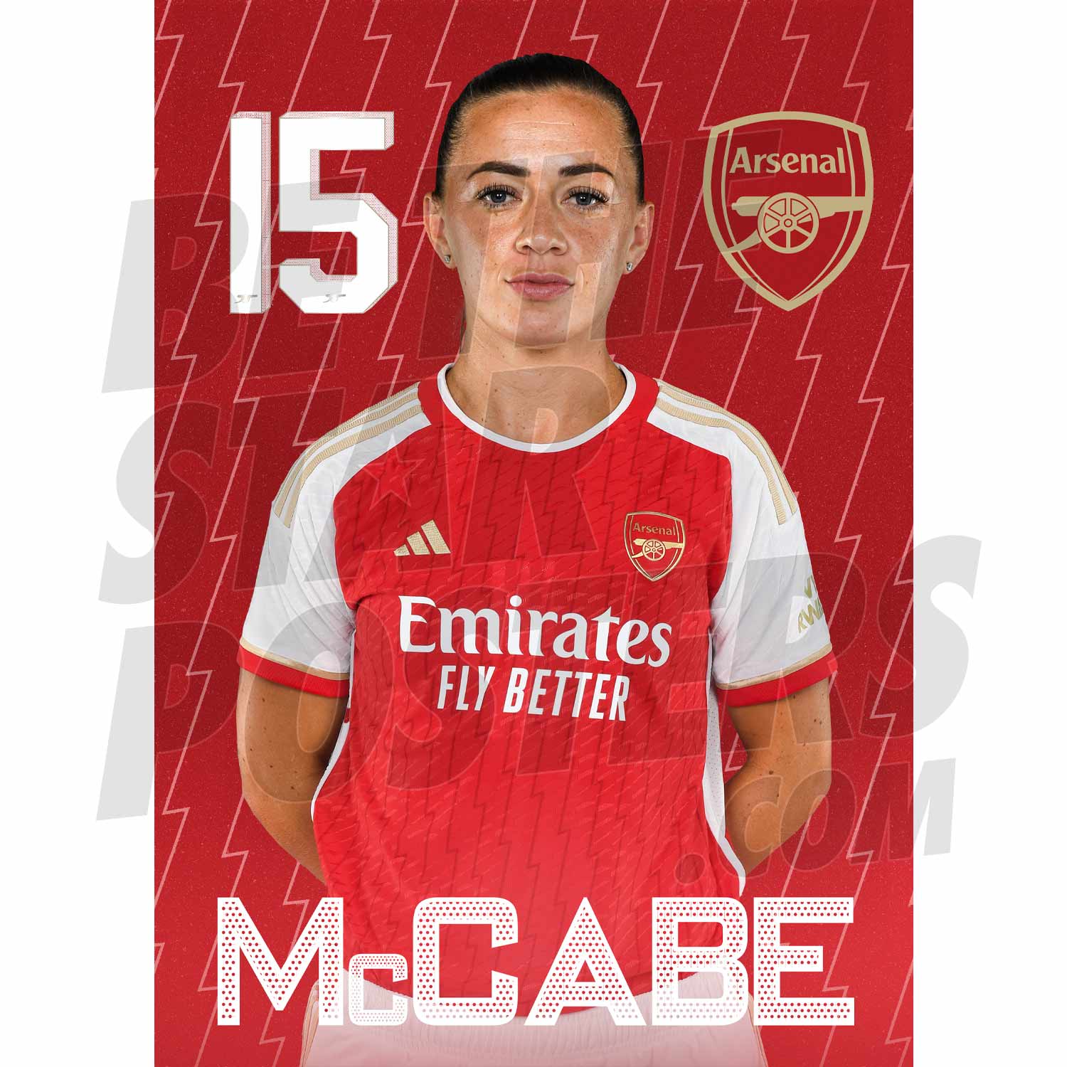 Arsenal Women FC McCabe 23/24 Headshot Poster