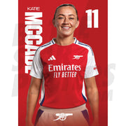 Arsenal FC McCabe 24/25 Headshot Poster