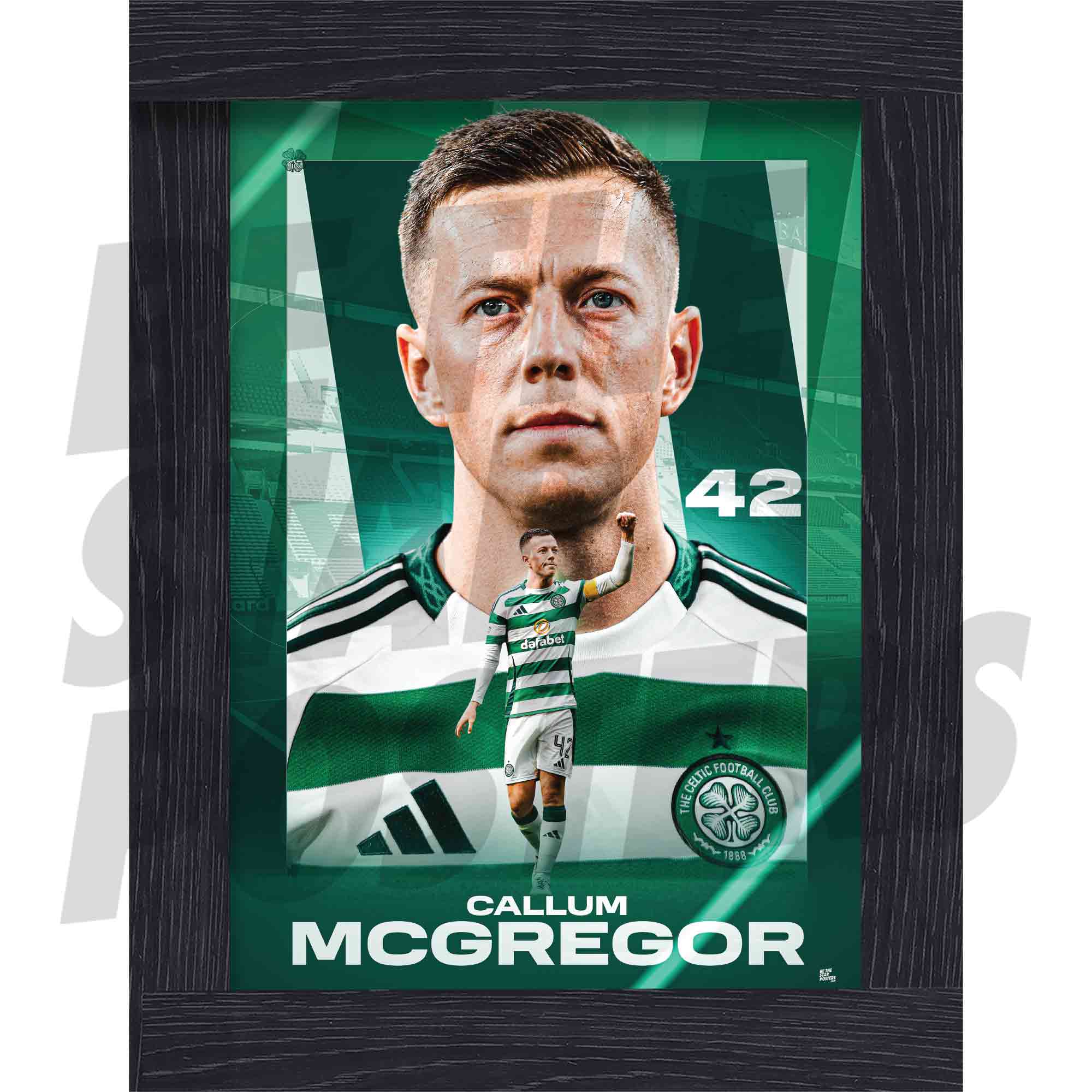 Celtic FC McGregor 24/25 Action Poster