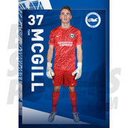 Brighton & Hove Albion FC McGill 24/25 Headshot Poster