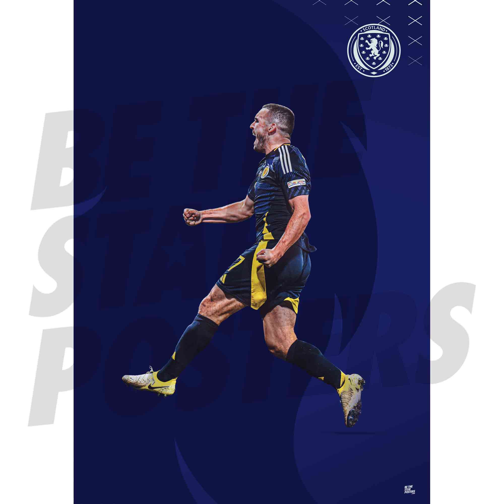 Scotland John McGinn 25/26 Action Poster