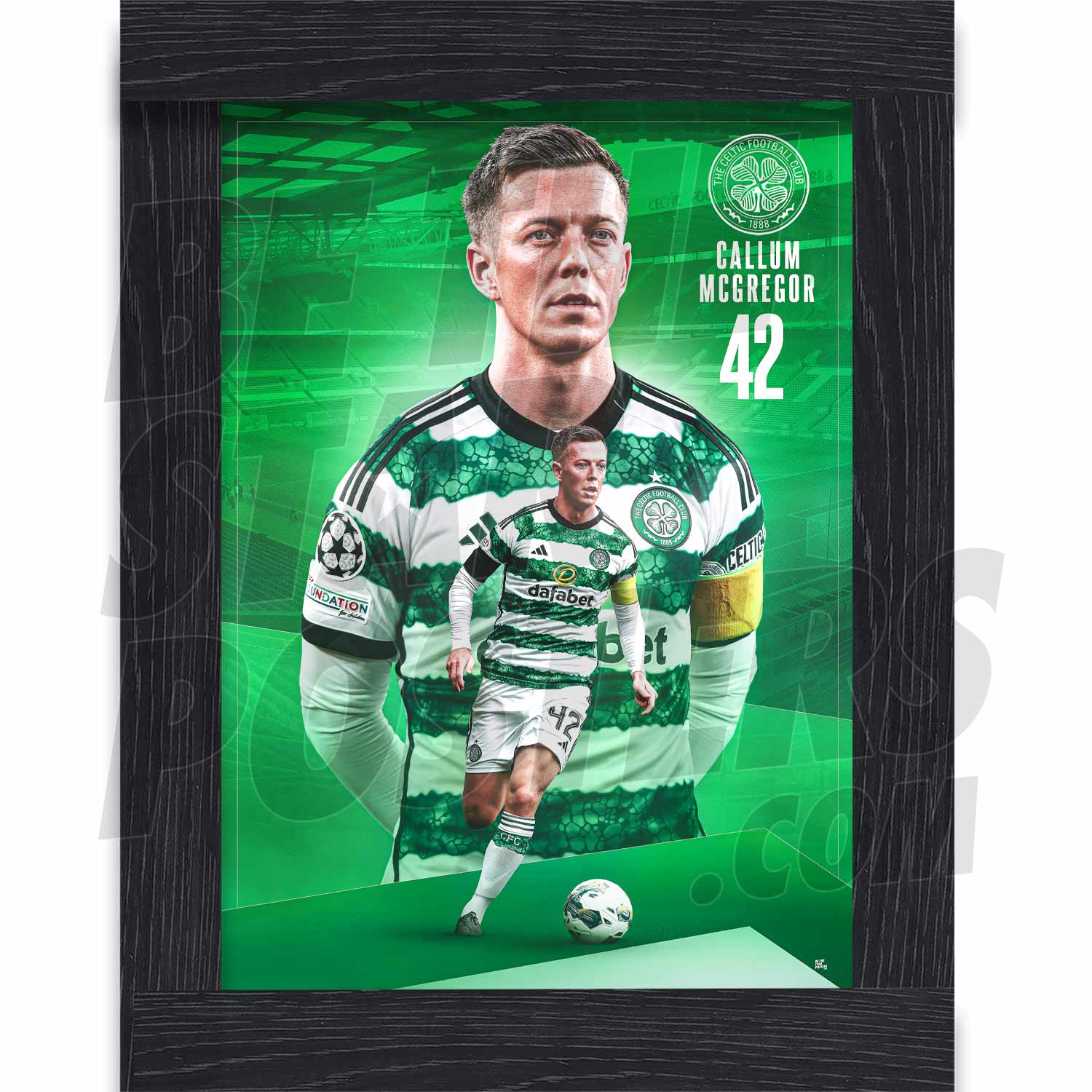 Celtic FC McGregor 23/24 Action Poster